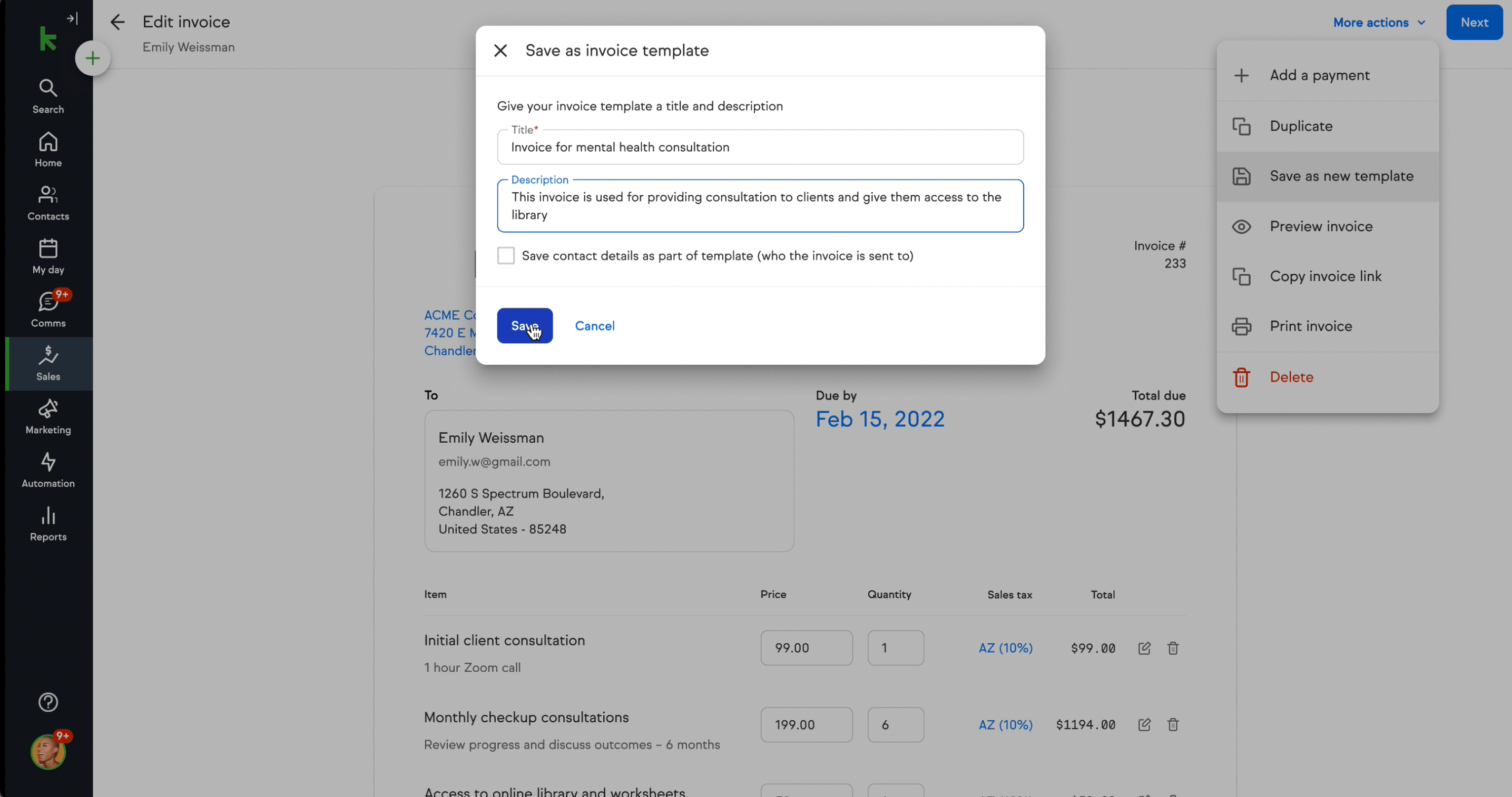 Effortless template creation and customization