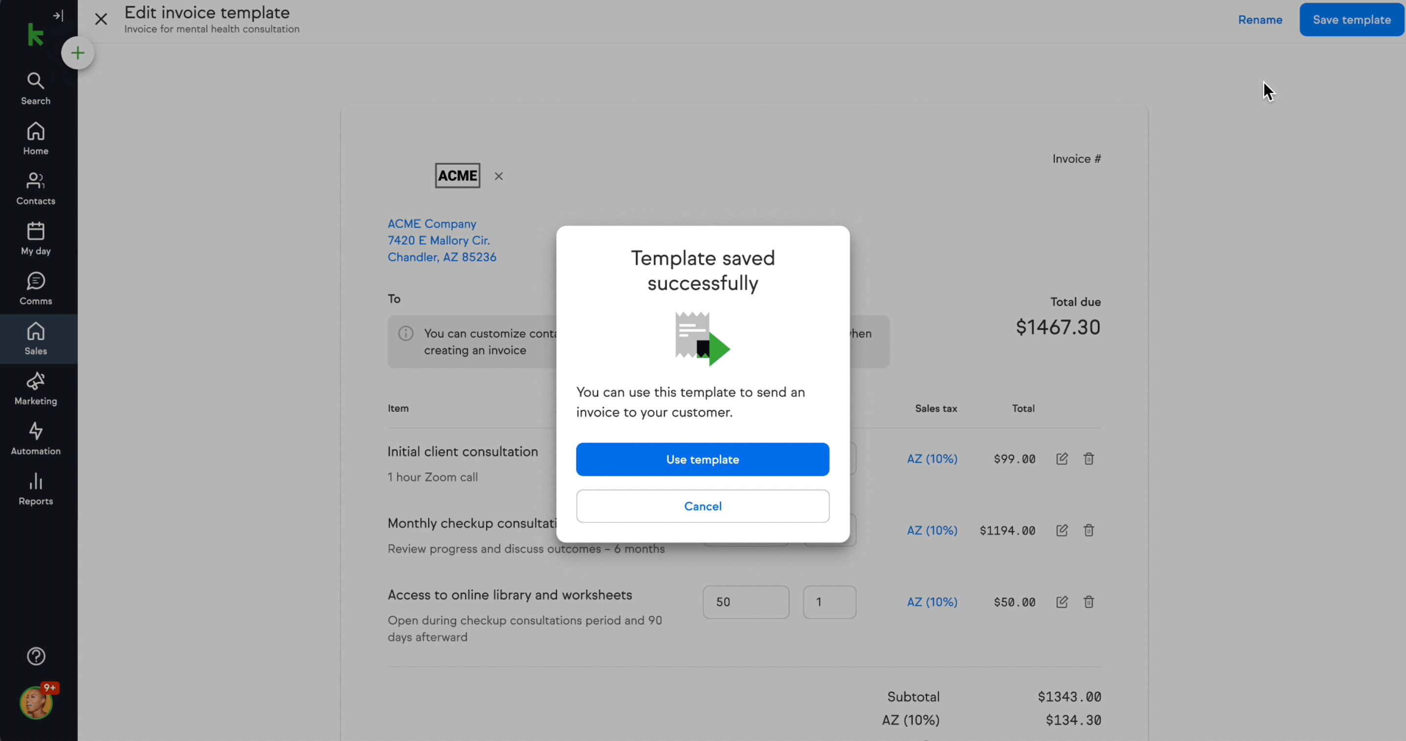 Streamlining the post-template experience