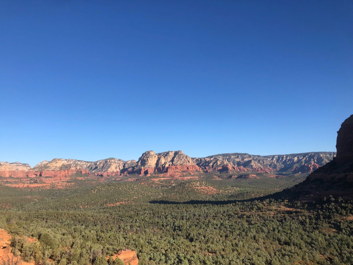 Desert mountains under open sky