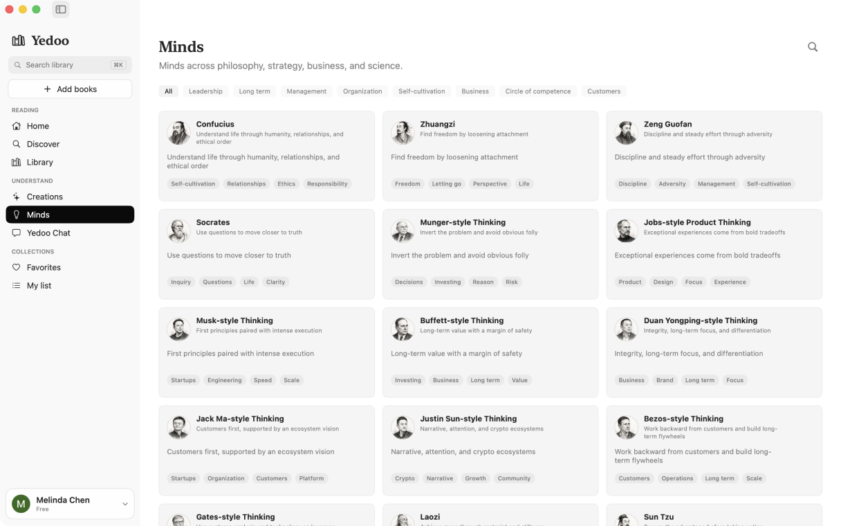 Yedoo Great Minds selection