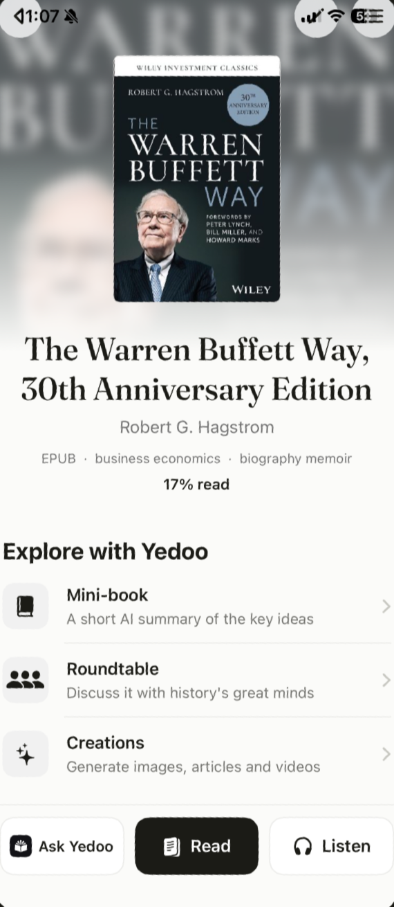 Yedoo iOS book detail